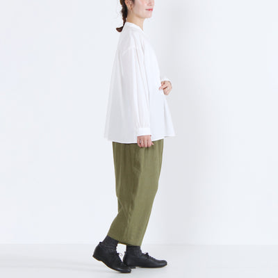 日本製 綿100% プルオーバーシャツ 近江晒ブロード使用