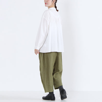 日本製 綿100% プルオーバーシャツ 近江晒ブロード使用