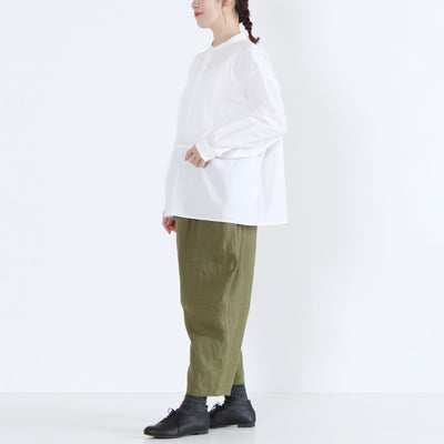 日本製 綿100% プルオーバーシャツ 近江晒ブロード使用