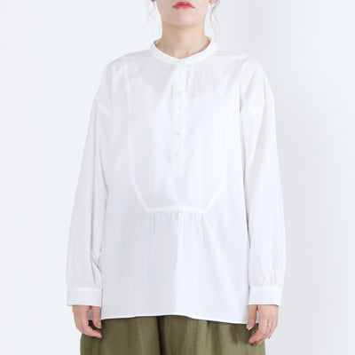 日本製 綿100% プルオーバーシャツ 近江晒ブロード使用