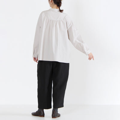 日本製 綿100% プルオーバーシャツ 近江晒ブロード使用