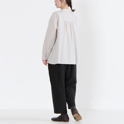 日本製 綿100% プルオーバーシャツ 近江晒ブロード使用