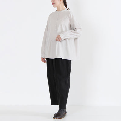 日本製 綿100% プルオーバーシャツ 近江晒ブロード使用