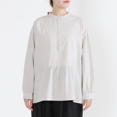 日本製 綿100% プルオーバーシャツ 近江晒ブロード使用