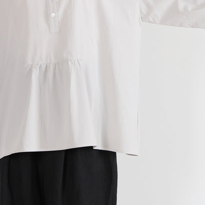 日本製 綿100% プルオーバーシャツ 近江晒ブロード使用