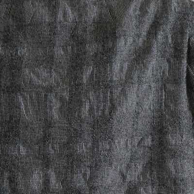 日本製 ウール混 ボトルネックプルオーバー ウールコットンシャーリングチェック使用