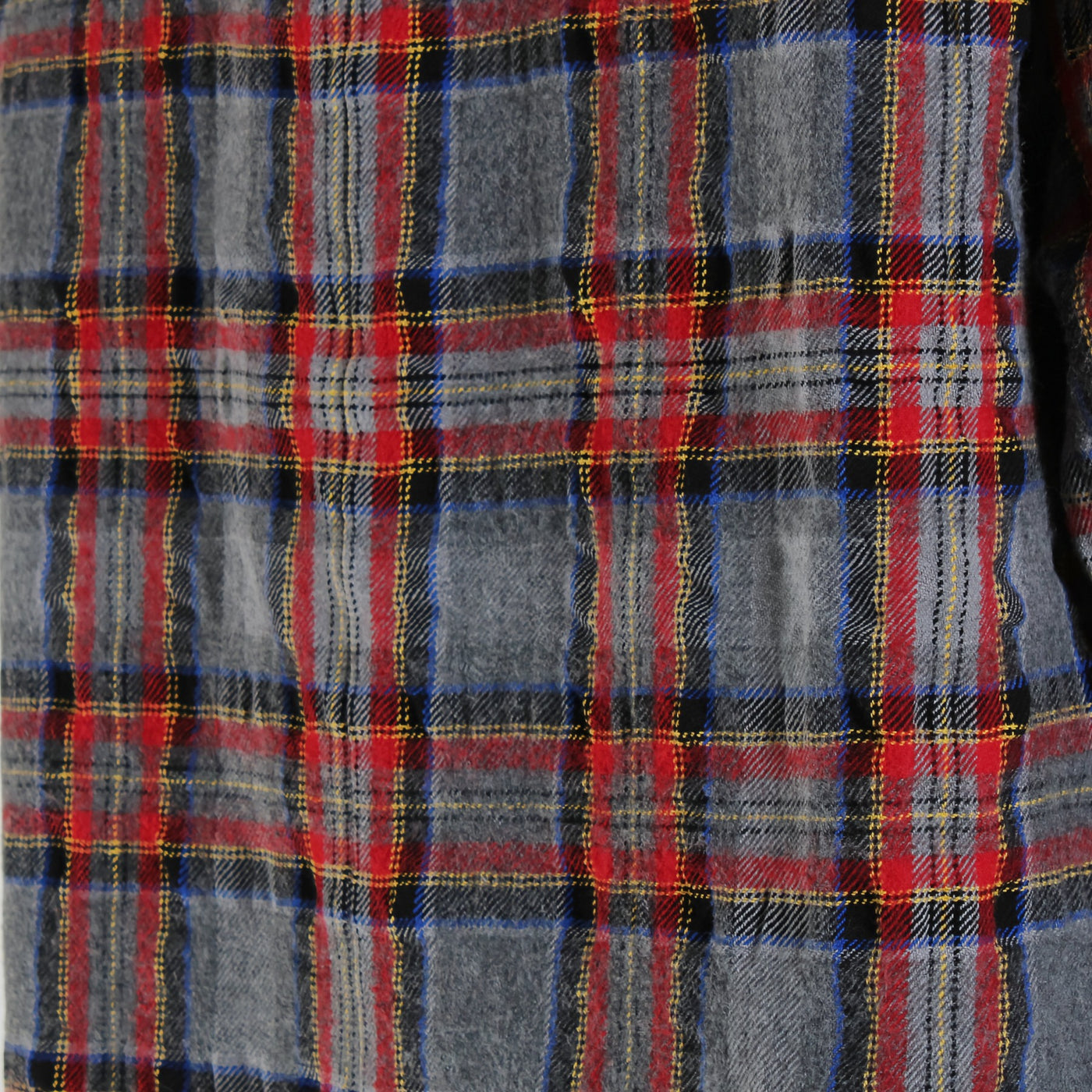 日本製 ウール混 ボトルネックプルオーバー ウールコットンシャーリングチェック使用