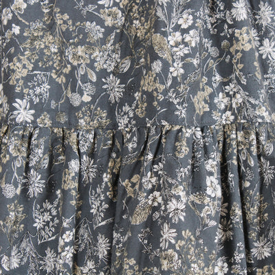 綿100% バイカラー前開き起毛ワンピース 20番手ビエラ起毛使用